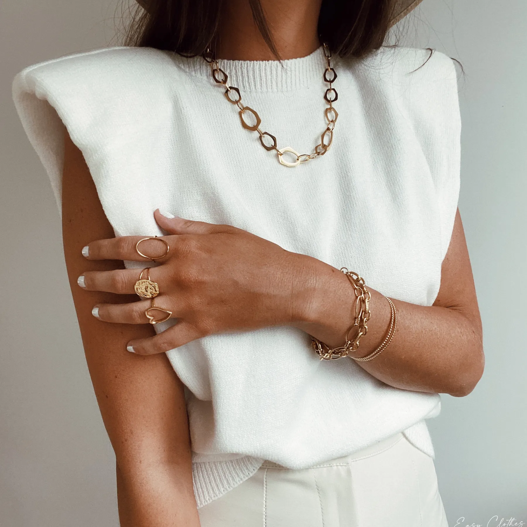 Colliers-EASY-CLOTHES Collier Elanou - doréEasy Clothes Doré