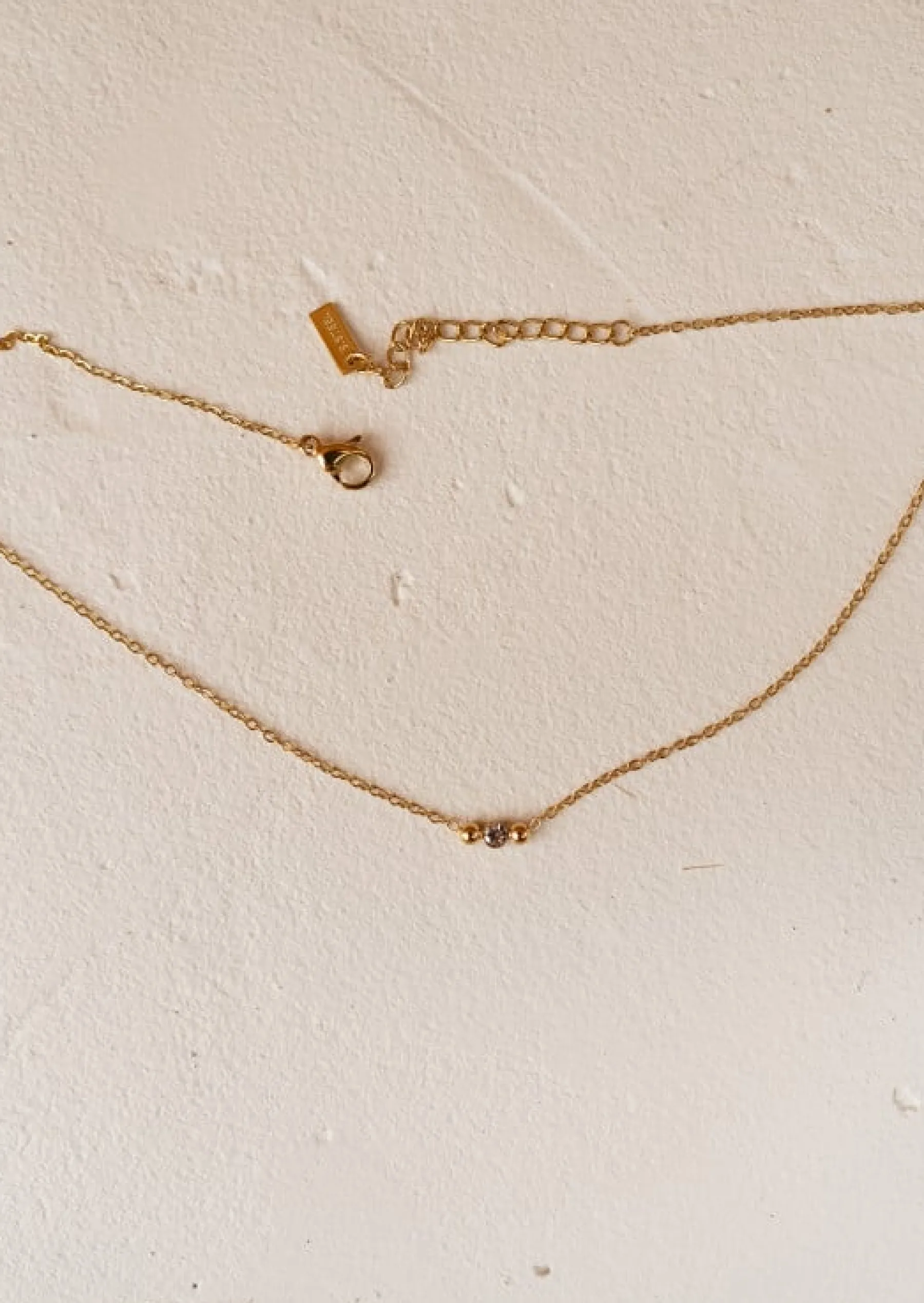 Colliers-EASY-CLOTHES Collier Ewan Doré - Ajustable - Acier InoxydableEasy Clothes Doré