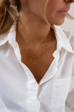 Colliers-EASY-CLOTHES Collier Leewan - doré et orangeEasy Clothes Doré et orange       