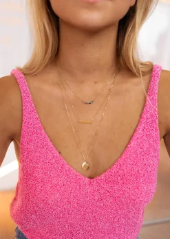 Colliers-EASY-CLOTHES Collier Leora doré | Collier triple rangs | Prêt-à-porter en ligne | Easy Clothes Doré       