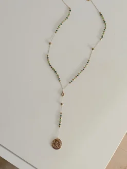Colliers-EASY-CLOTHES Collier Sega - doré et vertEasy Clothes Doré et vert