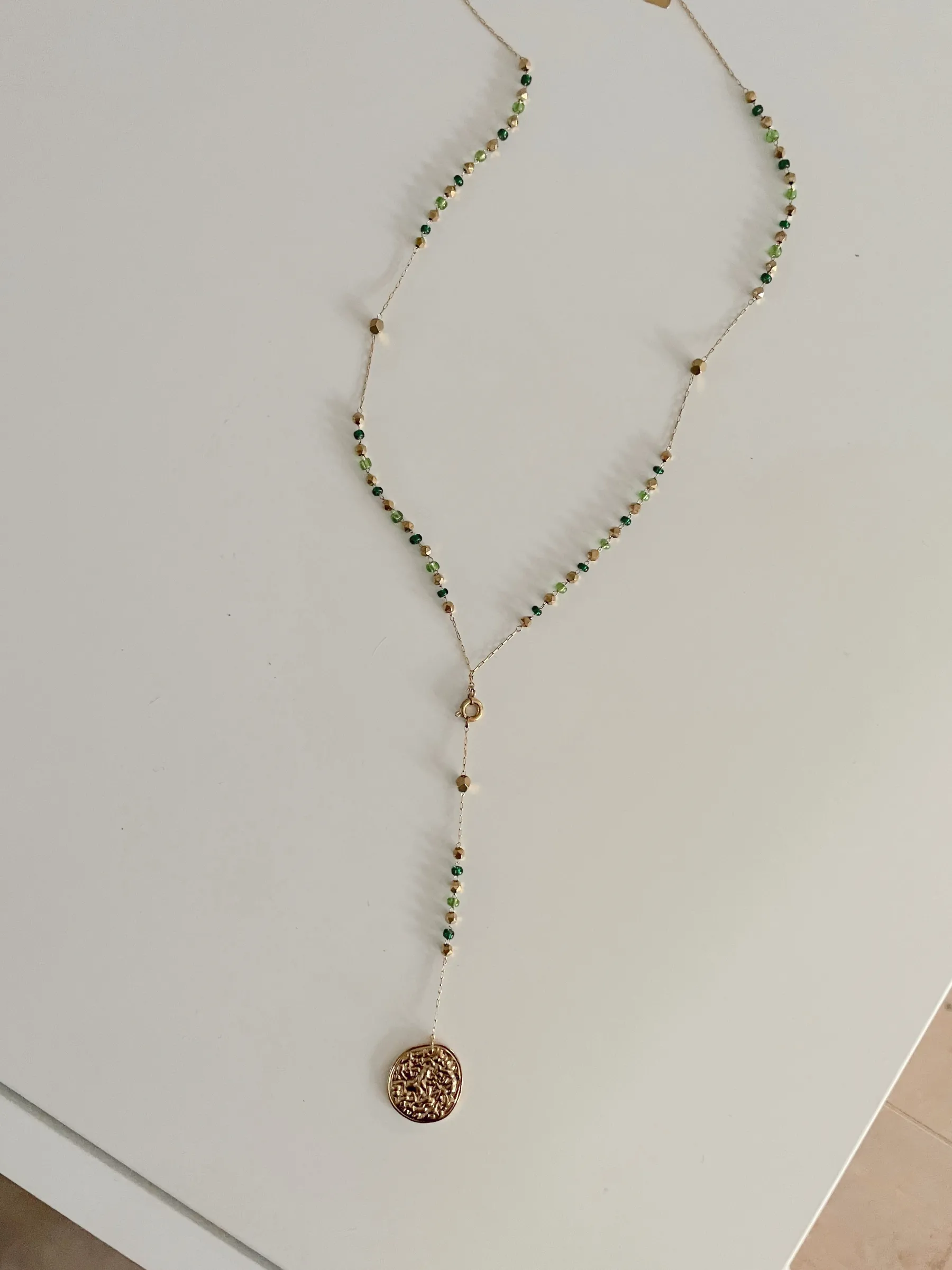 Colliers-EASY-CLOTHES Collier Sega - doré et vertEasy Clothes Doré et vert