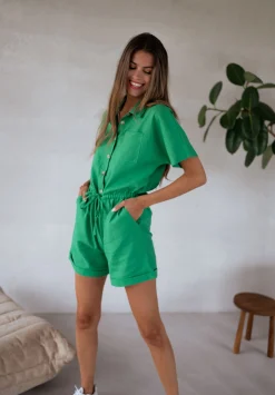 Combinaisons-EASY-CLOTHES Combinaison Madeline - verteEasy Clothes Verte