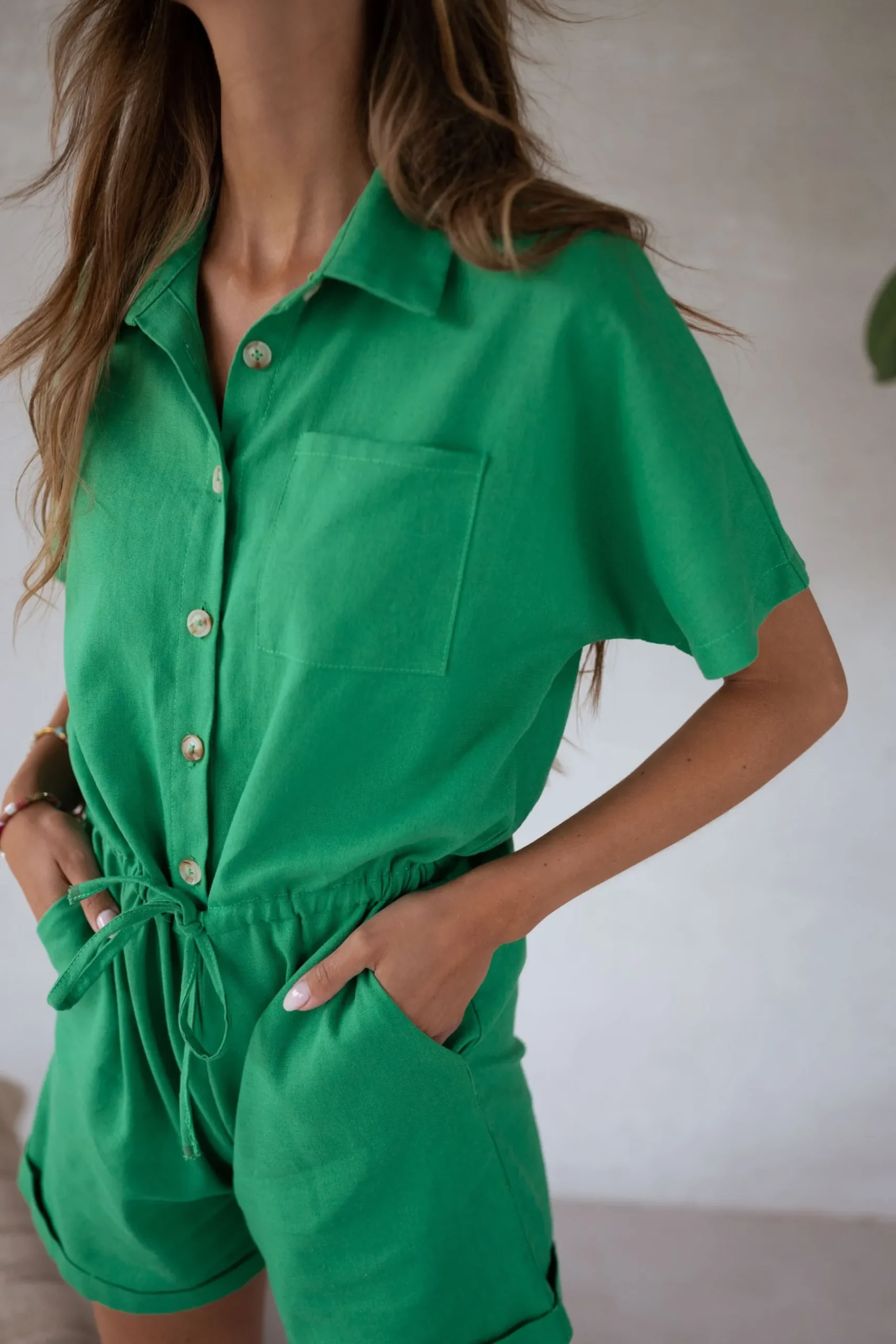 Combinaisons-EASY-CLOTHES Combinaison Madeline - verteEasy Clothes Verte