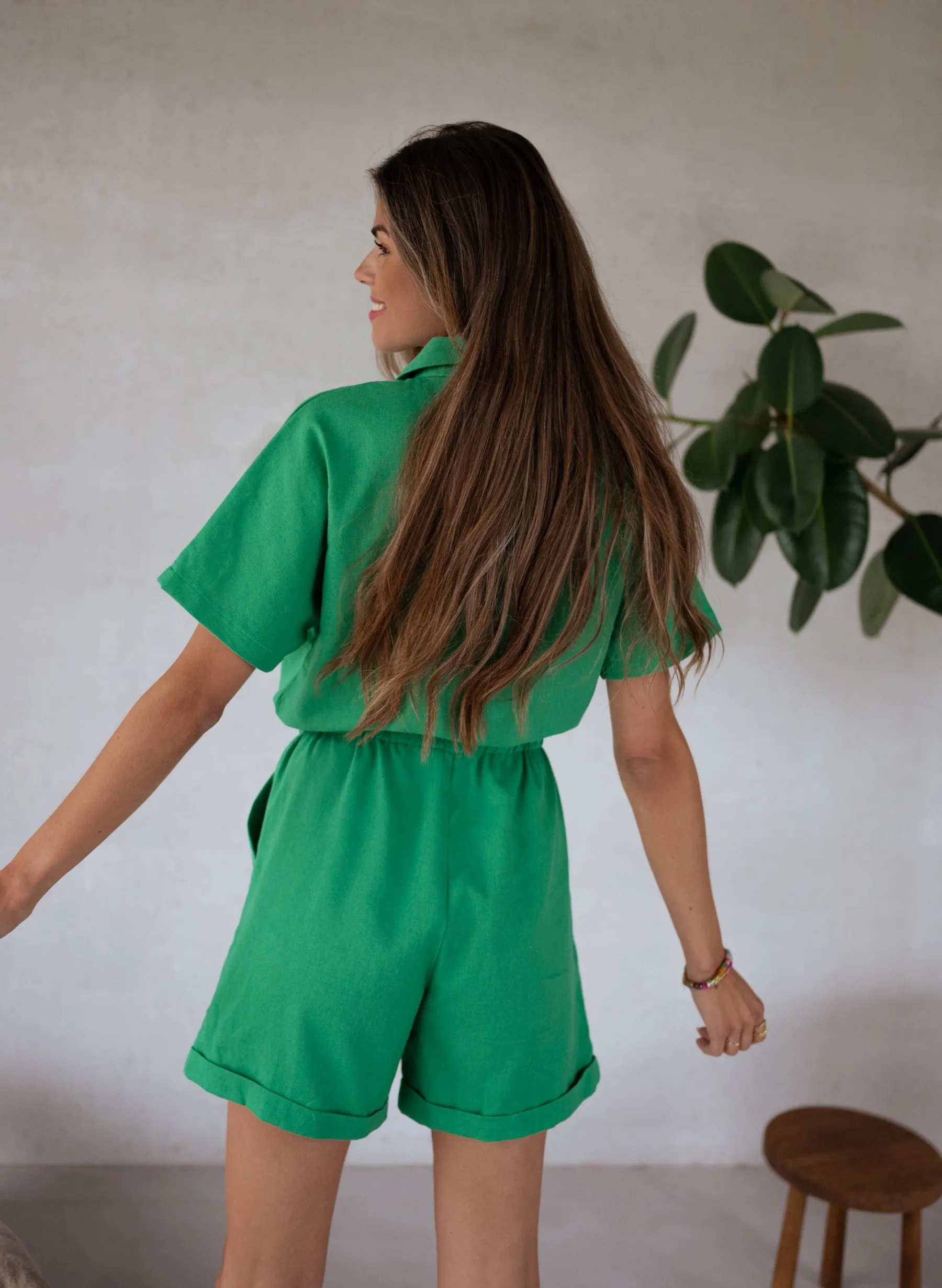 Combinaisons-EASY-CLOTHES Combinaison Madeline - verteEasy Clothes Verte