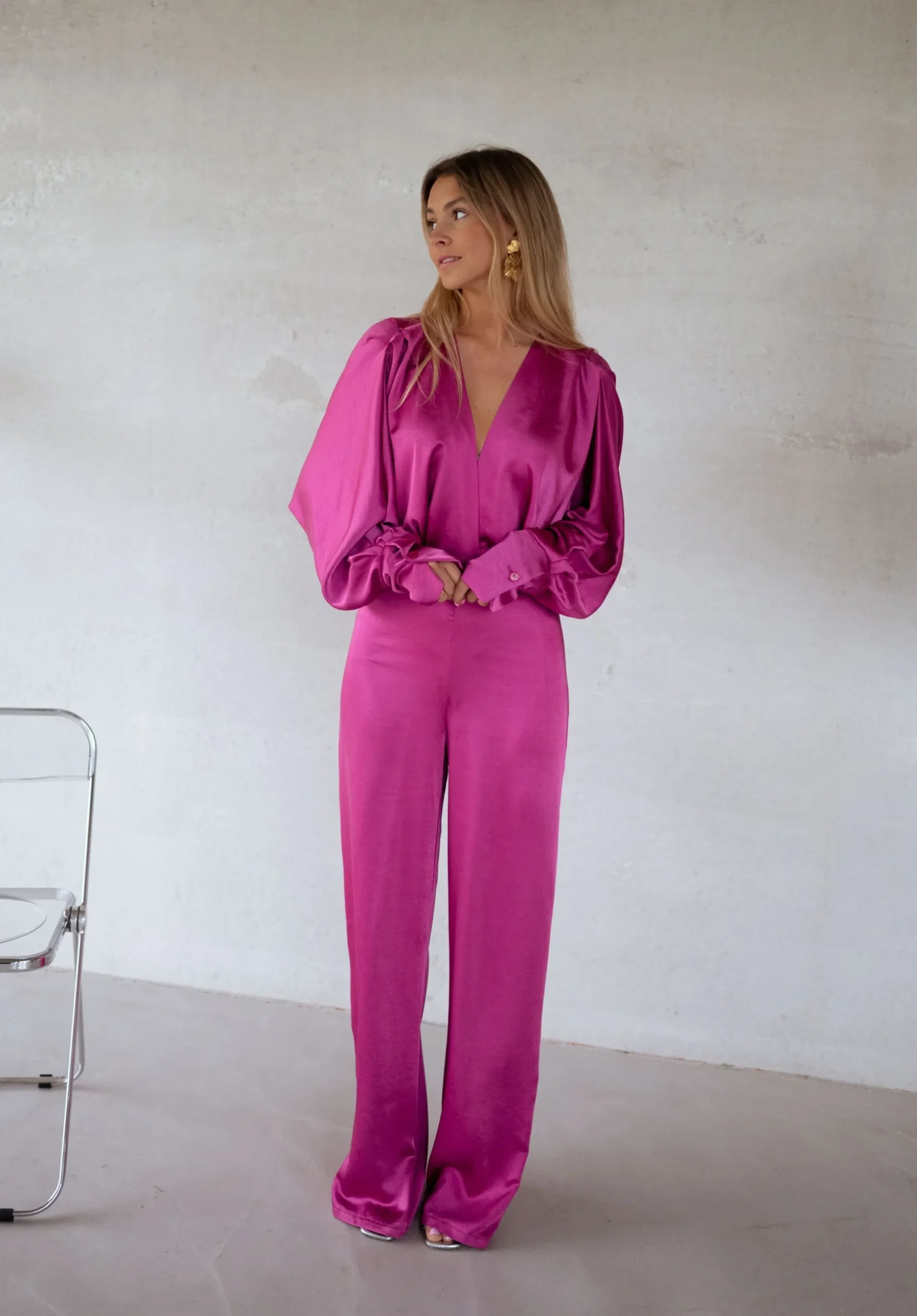 Combinaisons-EASY-CLOTHES Combinaison Marylou - framboiseEasy Clothes Framboise