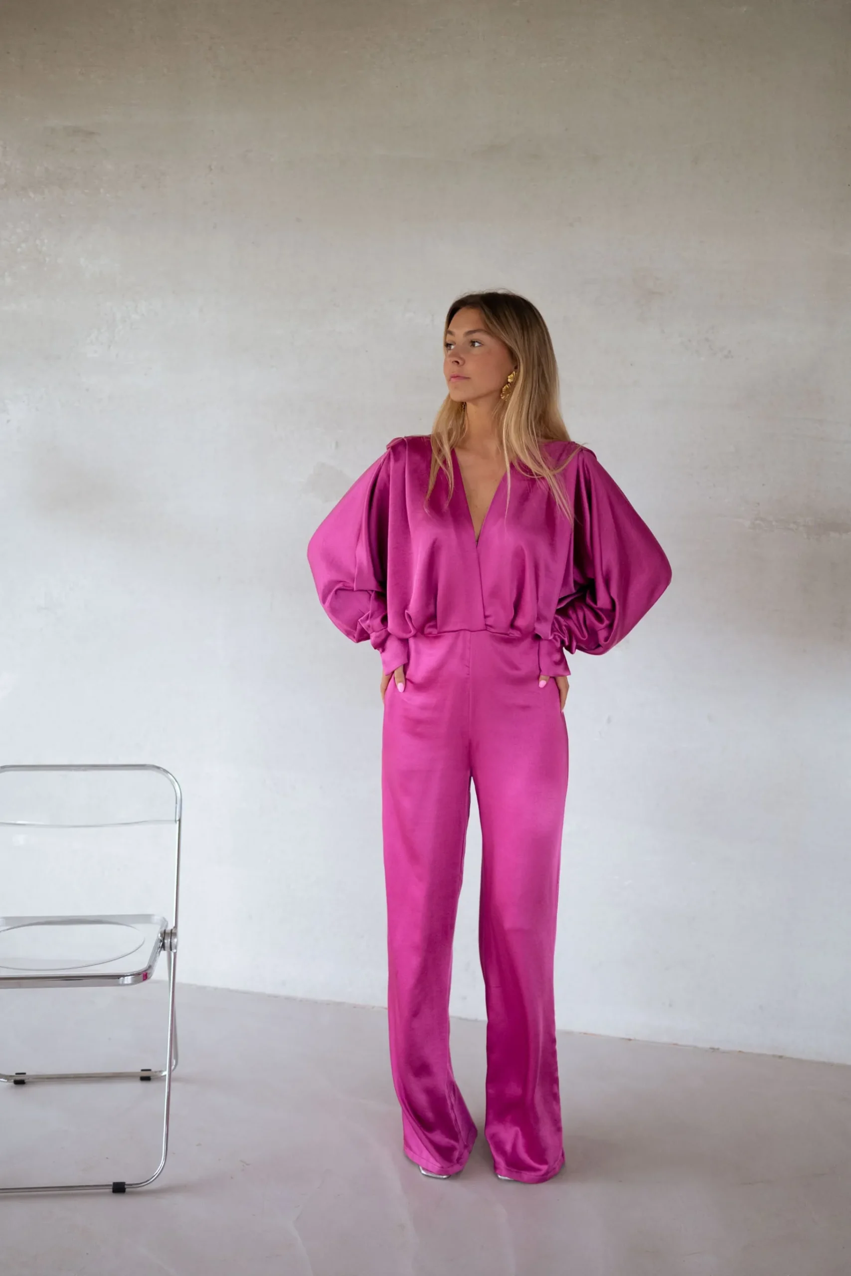 Combinaisons-EASY-CLOTHES Combinaison Marylou - framboiseEasy Clothes Framboise