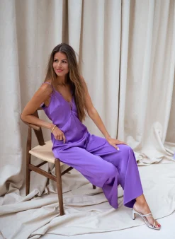 Combinaisons-EASY-CLOTHES Combinaison Myla - mauveEasy Clothes Mauve       