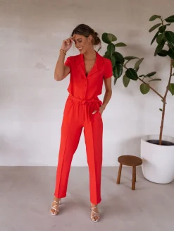 Combinaisons-EASY-CLOTHES Combinaison Rico - corailEasy Clothes Corail