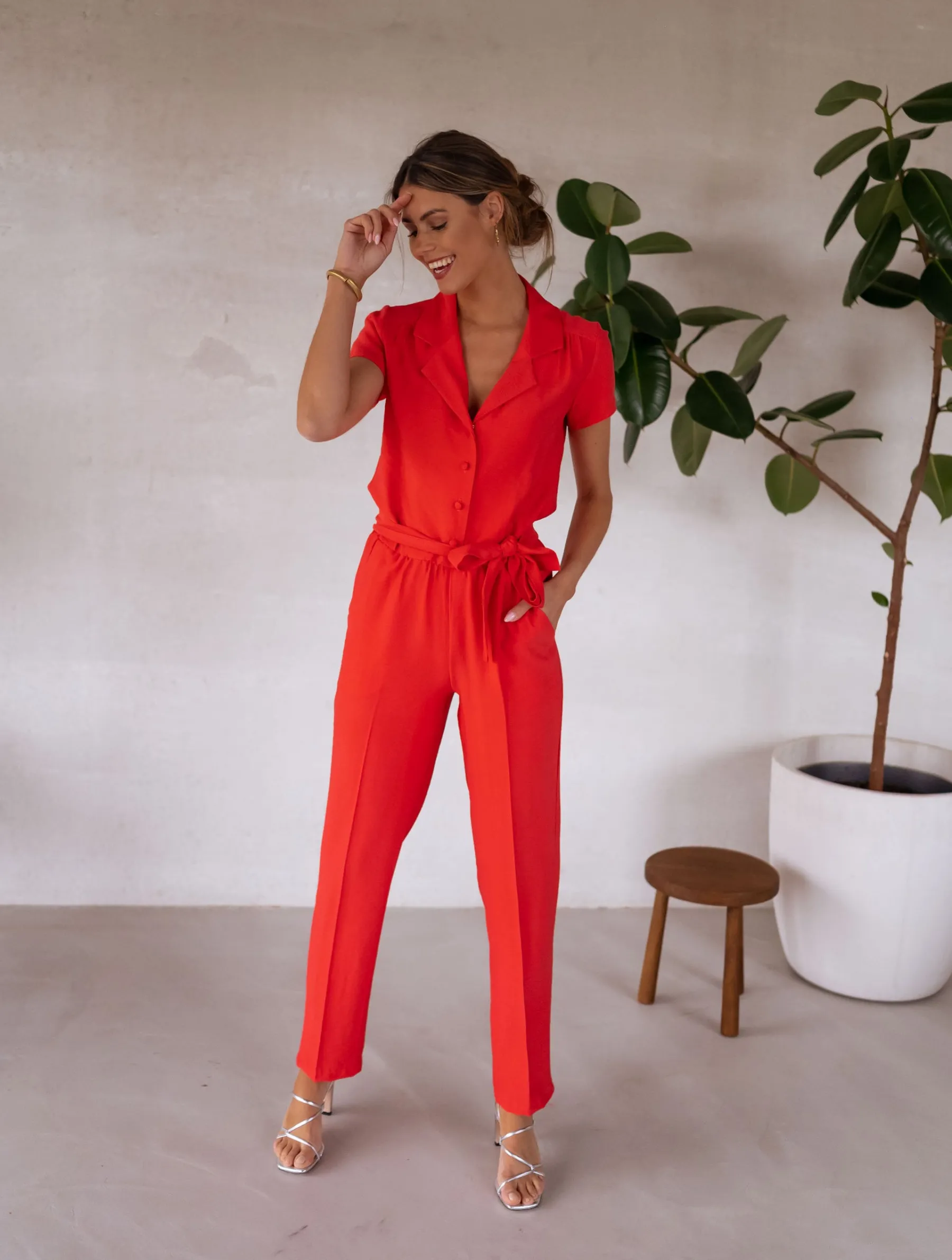Combinaisons-EASY-CLOTHES Combinaison Rico - corailEasy Clothes Corail