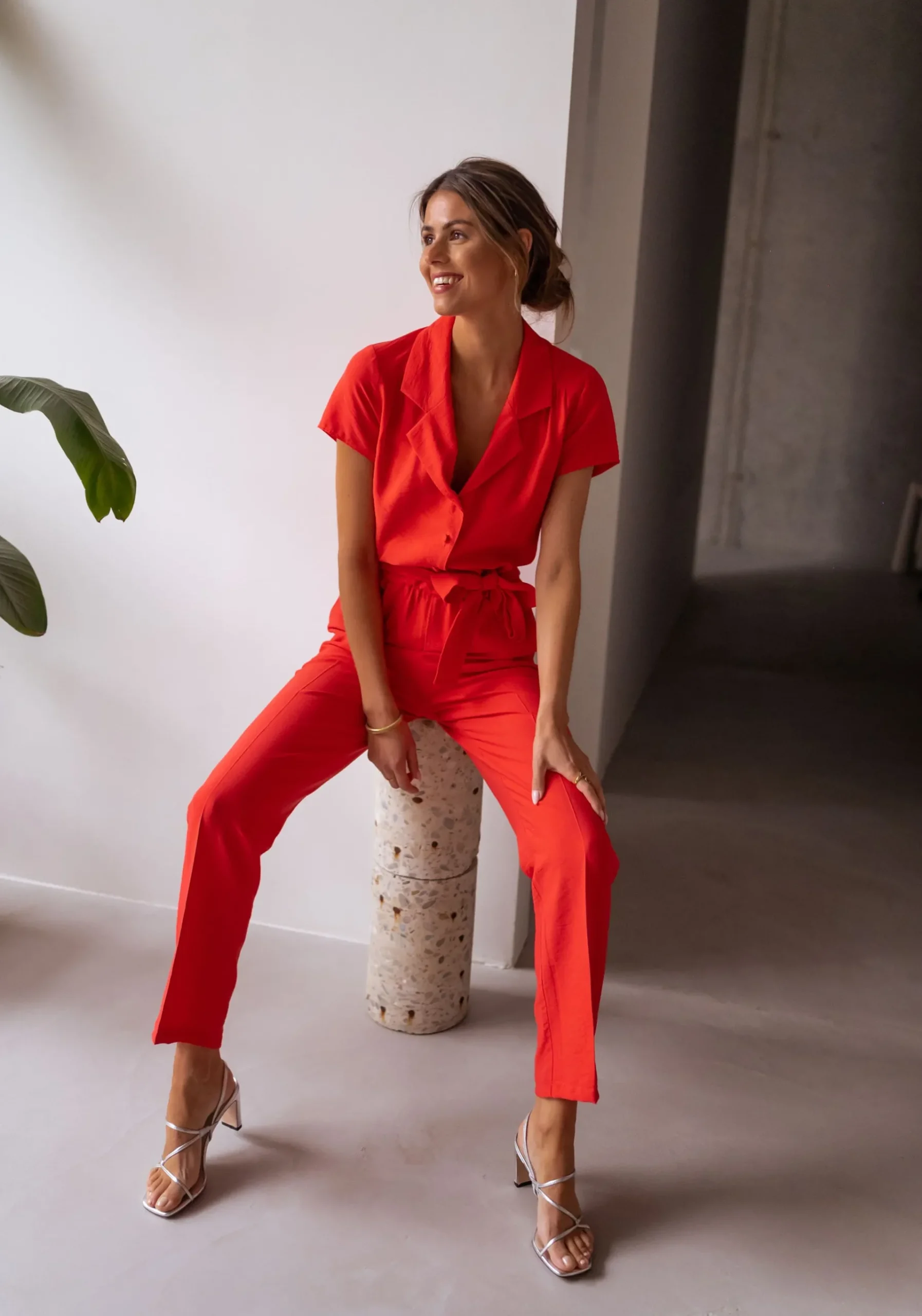 Combinaisons-EASY-CLOTHES Combinaison Rico - corailEasy Clothes Corail