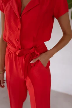 Combinaisons-EASY-CLOTHES Combinaison Rico - corailEasy Clothes Corail