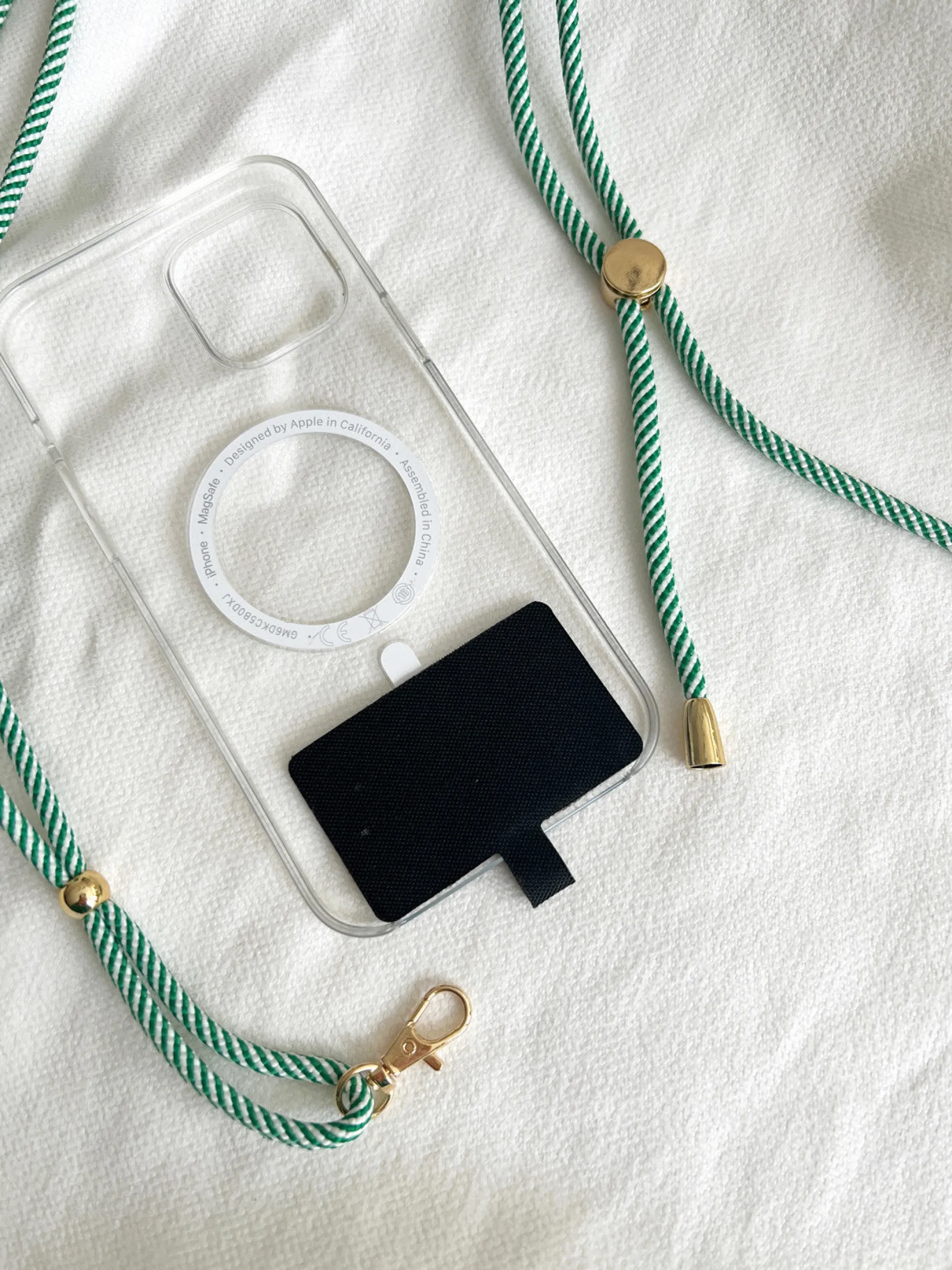 Accessoires Téléphone-EASY-CLOTHES Cordon de téléphone Haki - vertEasy Clothes Vert       