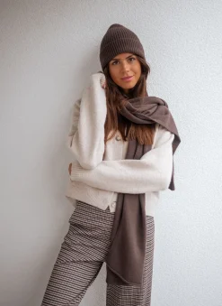 Echarpes & Foulards-EASY-CLOTHES Echarpe Devin - chocolatEasy Clothes Chocolat       