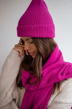 Echarpes & Foulards-EASY-CLOTHES Echarpe Devin - fuchsiaEasy Clothes Fuchsia