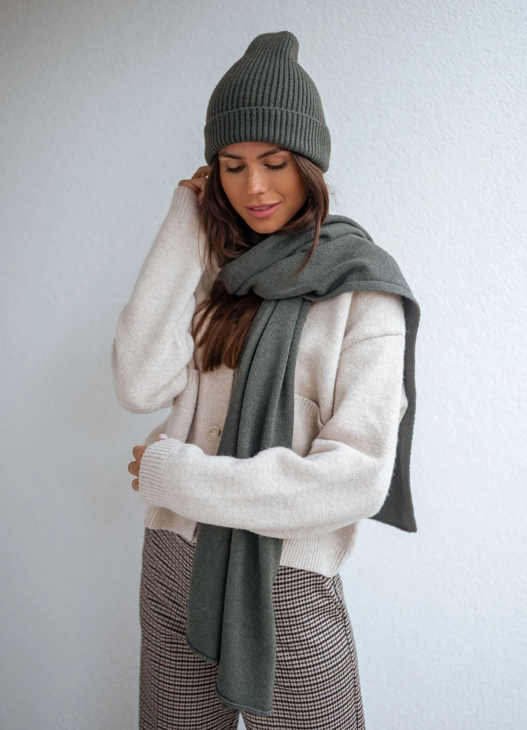 Echarpes & Foulards-EASY-CLOTHES Echarpe Devin - kakiEasy Clothes Kaki