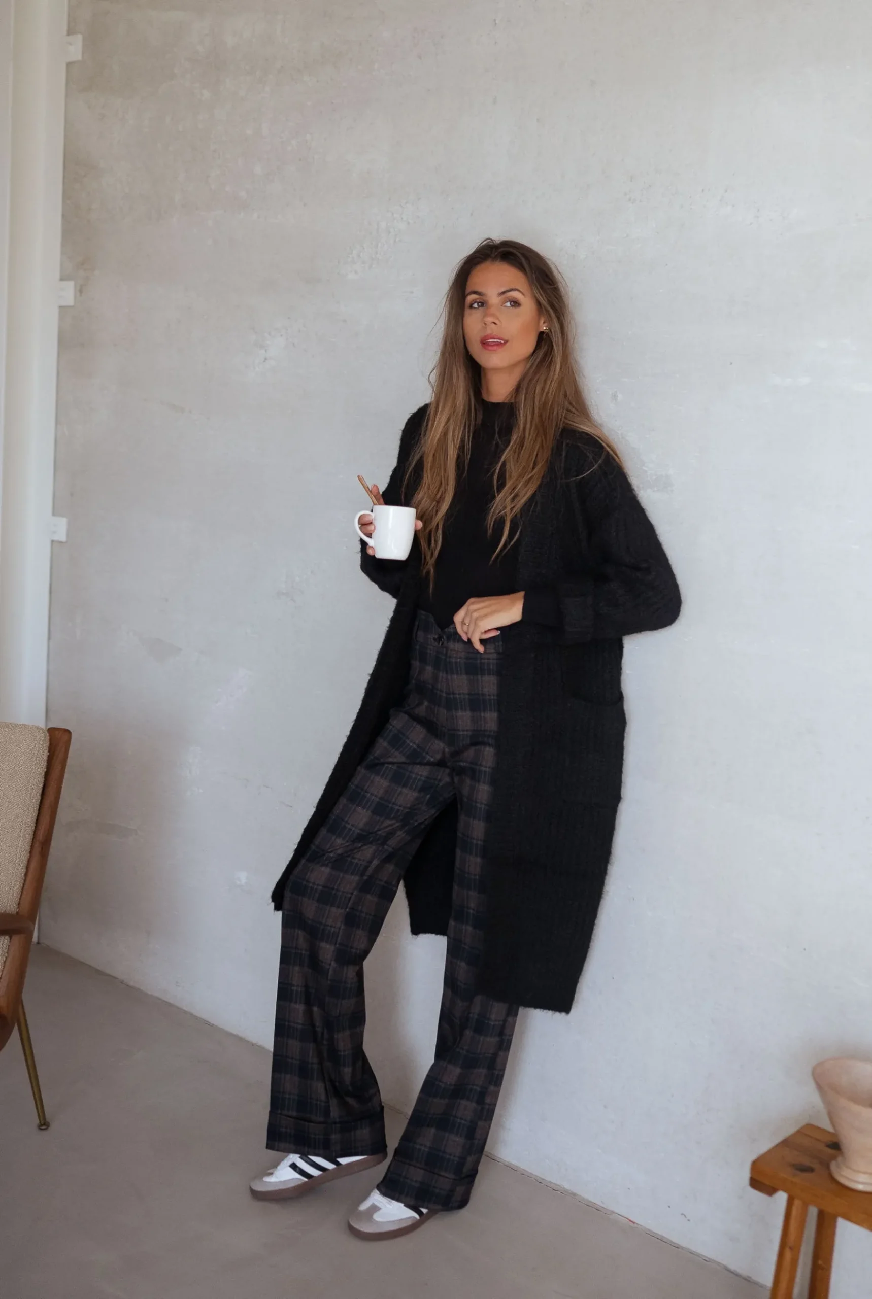 Pulls & Gilets-EASY-CLOTHES Gilet André - noirEasy Clothes Noir