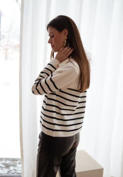 Pulls & Gilets-EASY-CLOTHES Gilet Danie - à lignesEasy Clothes À lignes