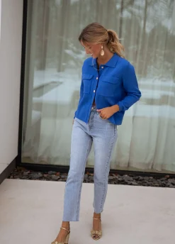 Pulls & Gilets-EASY-CLOTHES Gilet Fika - bleu roiEasy Clothes Bleu roi       