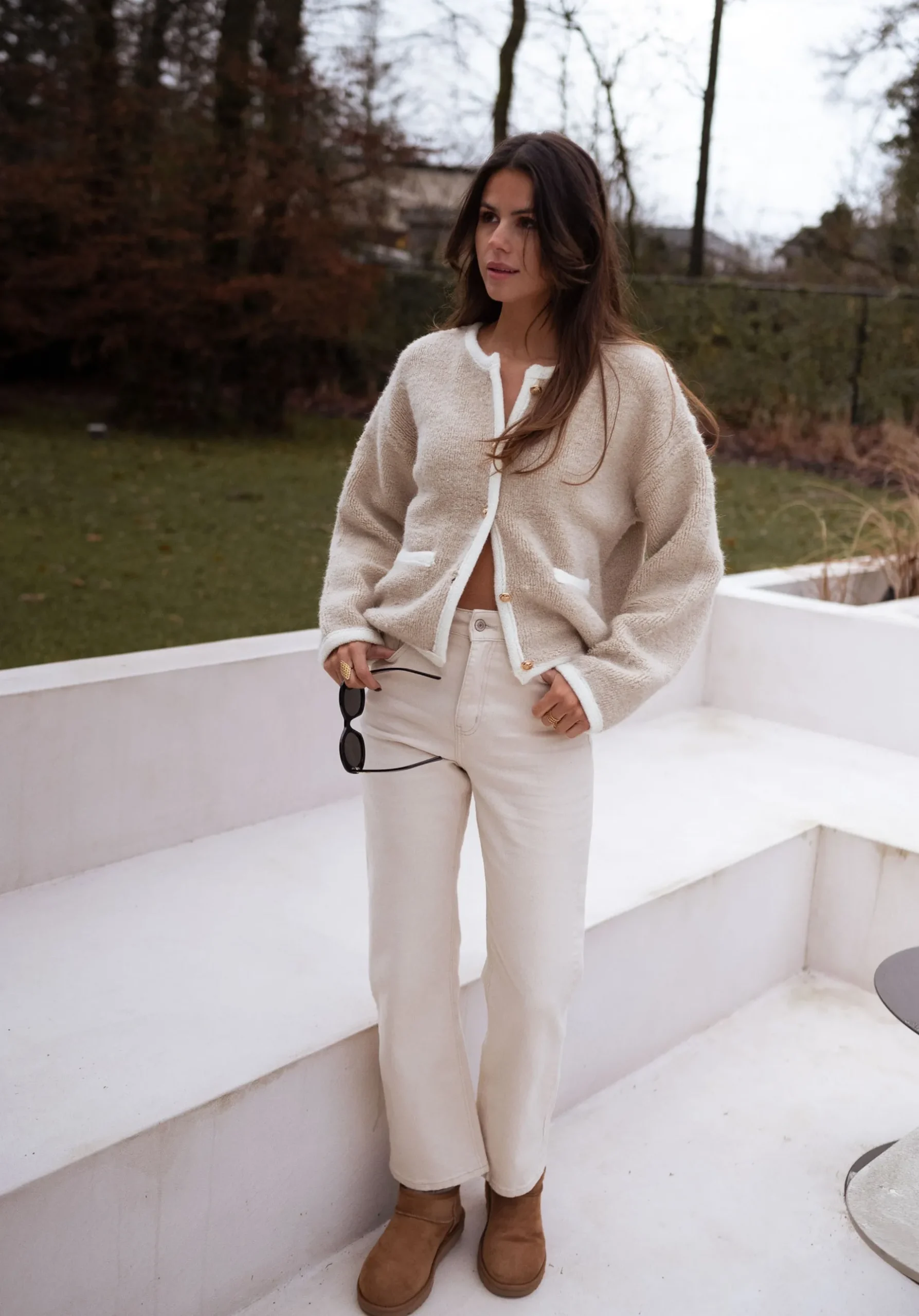 Pulls & Gilets-EASY-CLOTHES Gilet Saja - beigeEasy Clothes Beige
