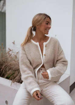 Pulls & Gilets-EASY-CLOTHES Gilet Saja - beigeEasy Clothes Beige