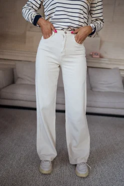 Jeans-EASY-CLOTHES Jeans Anatole - beigeEasy Clothes Beige       