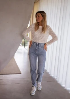 Jeans-EASY-CLOTHES Jeans Avida bleu | Jeans droit femme | Prêt-à-porter en ligne | Easy Clothes Bleu       