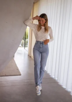 Jeans-EASY-CLOTHES Jeans Avida bleu | Jeans droit femme | Prêt-à-porter en ligne | Easy Clothes Bleu