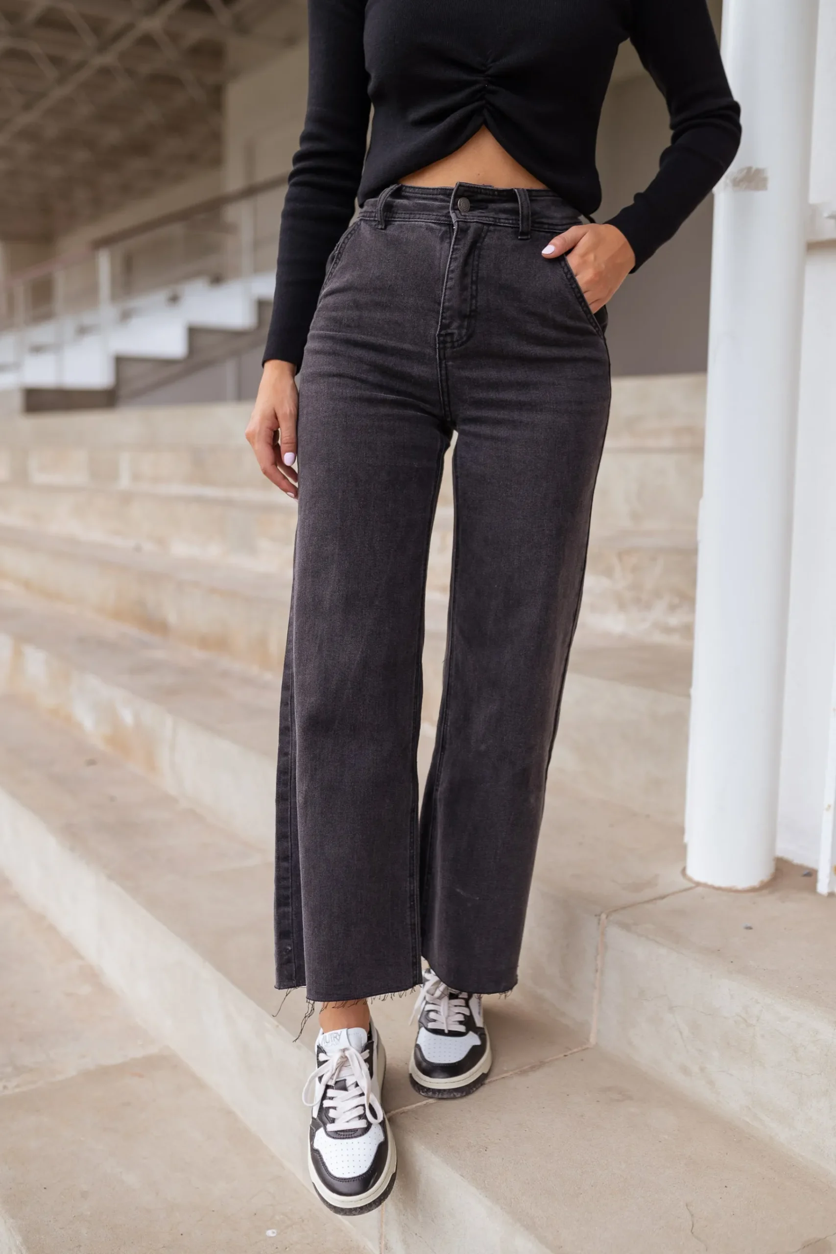 Jeans-EASY-CLOTHES Jeans Bastian - gris foncéEasy Clothes Gris foncé