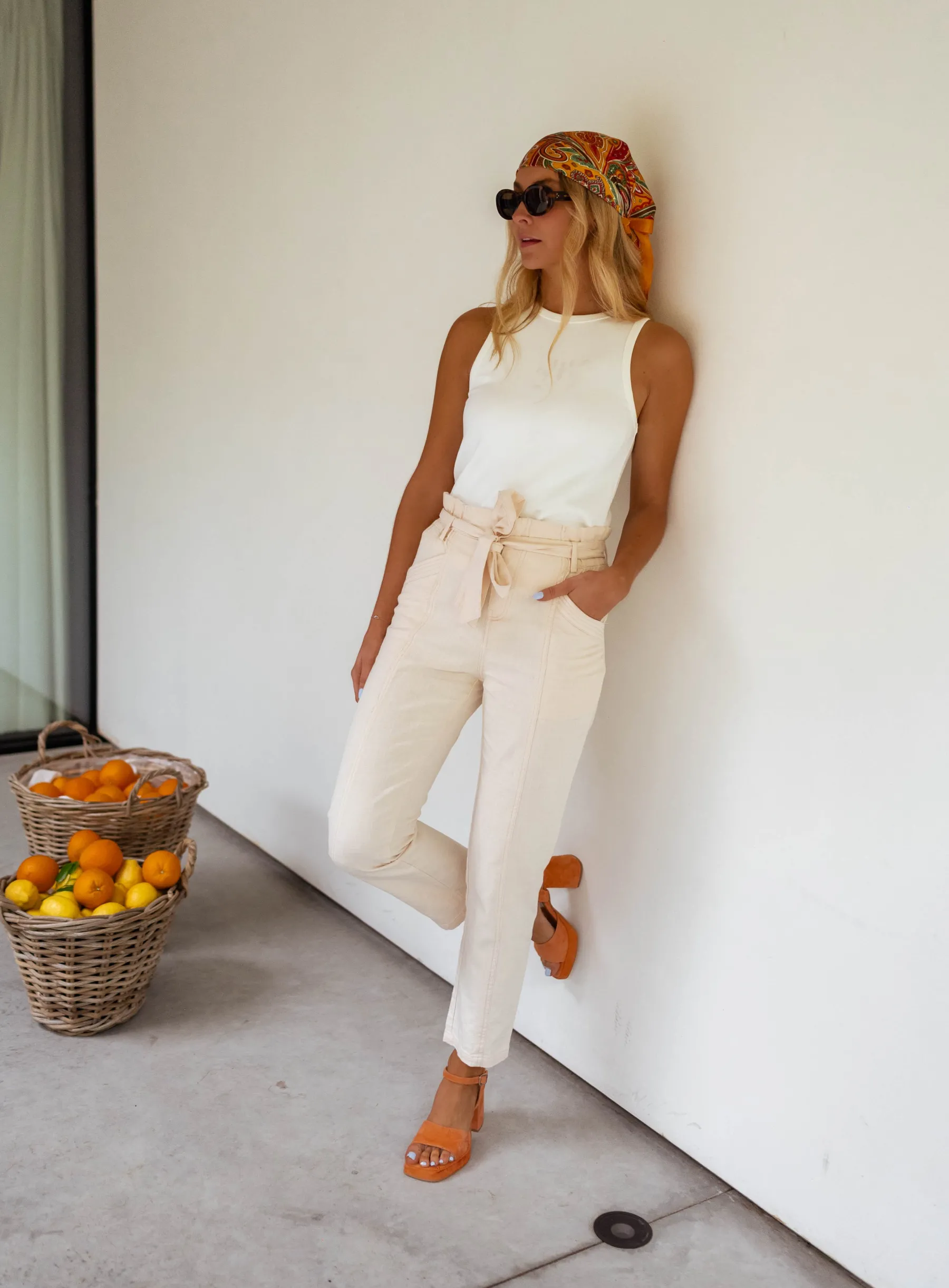 Jeans-EASY-CLOTHES Jeans Melina - beigeEasy Clothes Beige
