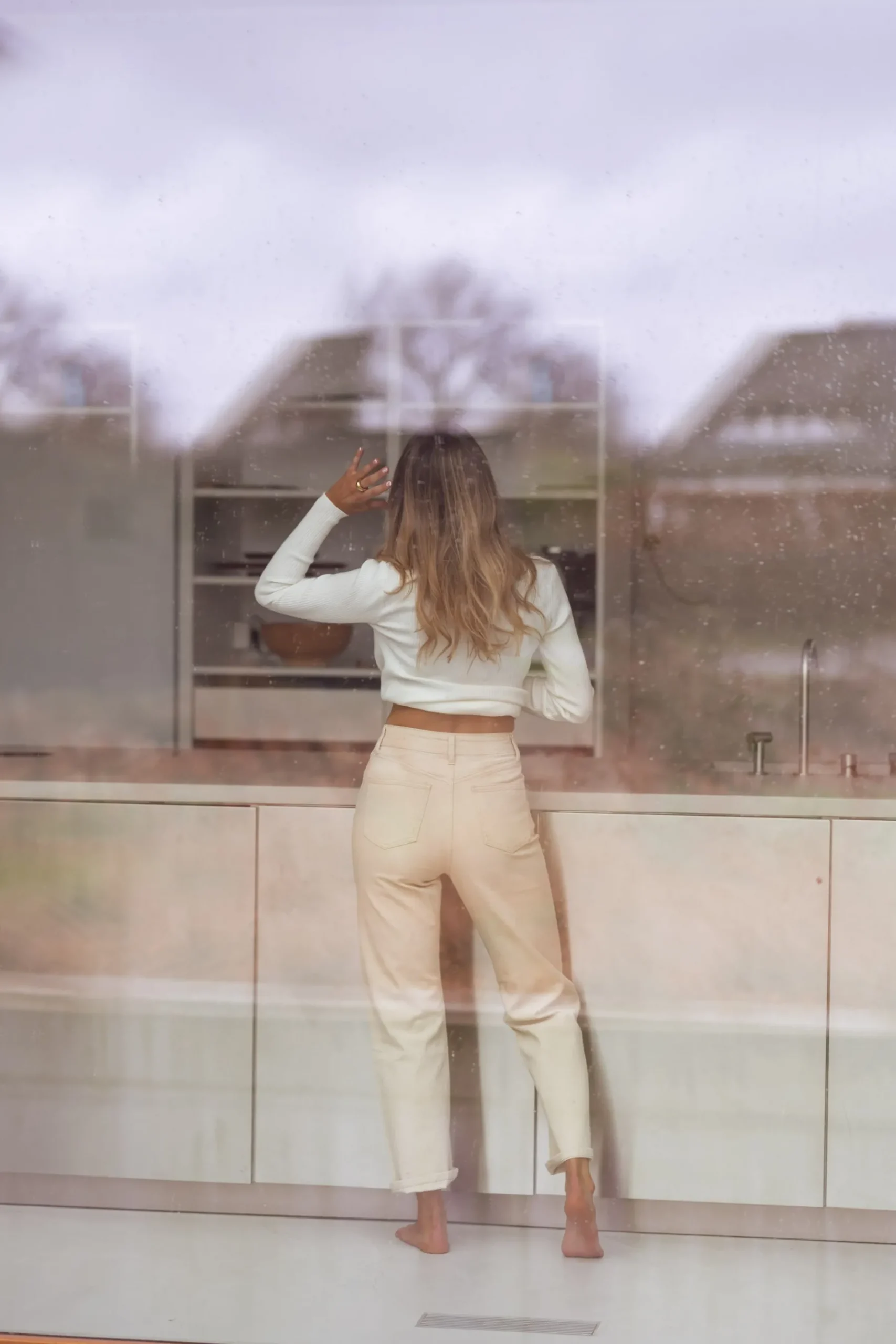 Jeans-EASY-CLOTHES Jeans Solan - beigeEasy Clothes Beige