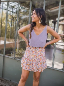 Jupes & Shorts-EASY-CLOTHES Jupe Cita - à fleursEasy Clothes À fleurs