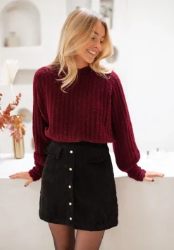 Jupes & Shorts-EASY-CLOTHES Jupe Lando - noireEasy Clothes Noire       