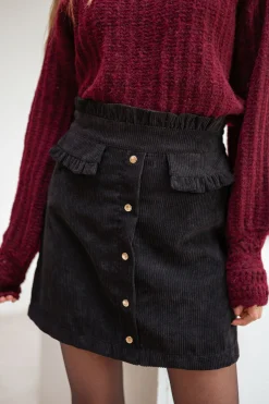 Jupes & Shorts-EASY-CLOTHES Jupe Lando - noireEasy Clothes Noire       