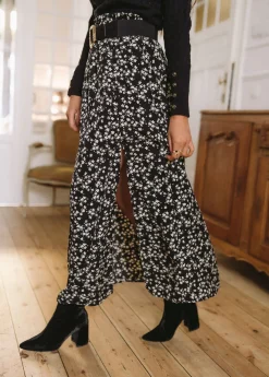 Jupes & Shorts-EASY-CLOTHES Jupe Larisa - noireEasy Clothes Noire       