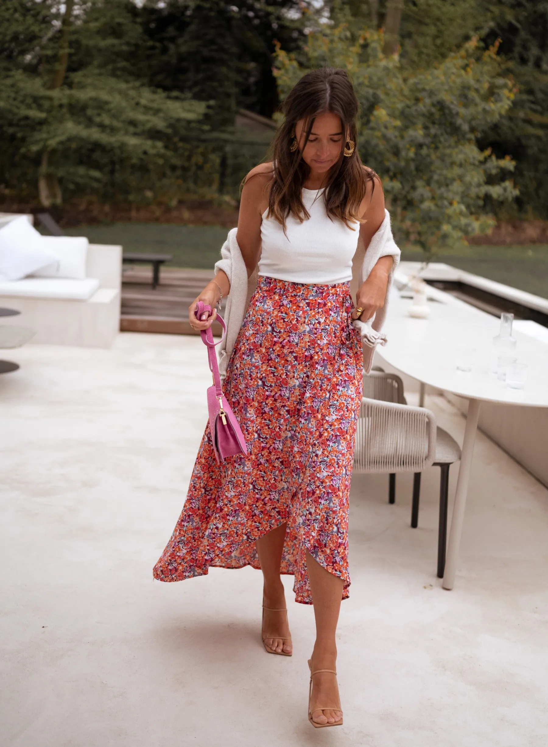 Jupes & Shorts-EASY-CLOTHES Jupe longue Charlie - à fleursEasy Clothes À fleurs