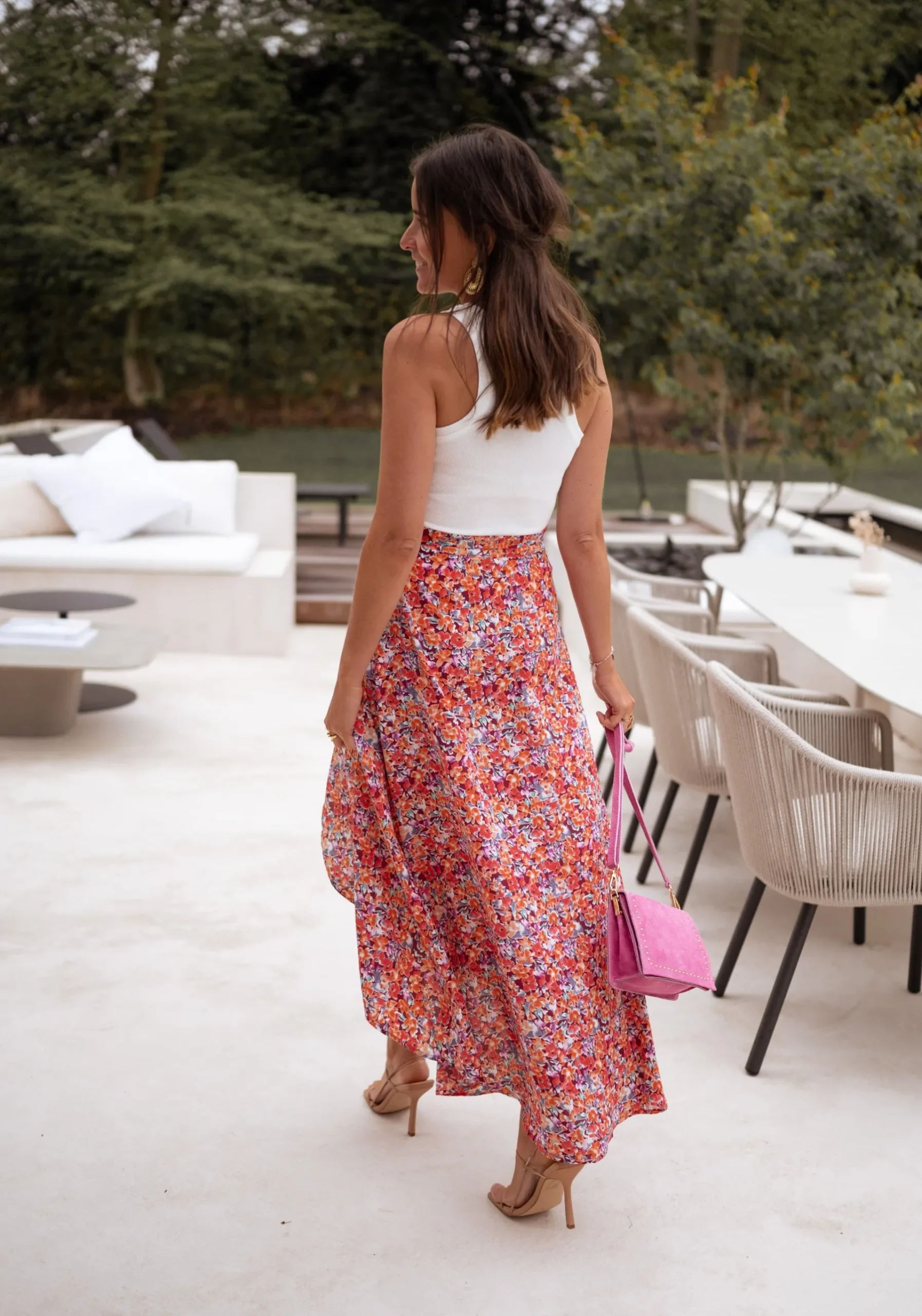 Jupes & Shorts-EASY-CLOTHES Jupe longue Charlie - à fleursEasy Clothes À fleurs