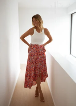 Jupes & Shorts-EASY-CLOTHES Jupe longue Charlie - à fleursEasy Clothes À fleurs