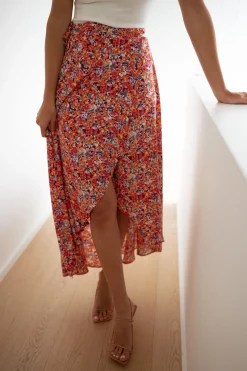 Jupes & Shorts-EASY-CLOTHES Jupe longue Charlie - à fleursEasy Clothes À fleurs