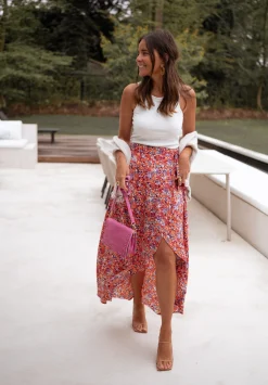 Jupes & Shorts-EASY-CLOTHES Jupe longue Charlie - à fleursEasy Clothes À fleurs