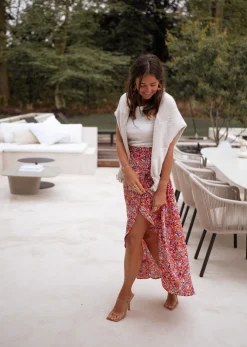 Jupes & Shorts-EASY-CLOTHES Jupe longue Charlie - à fleursEasy Clothes À fleurs