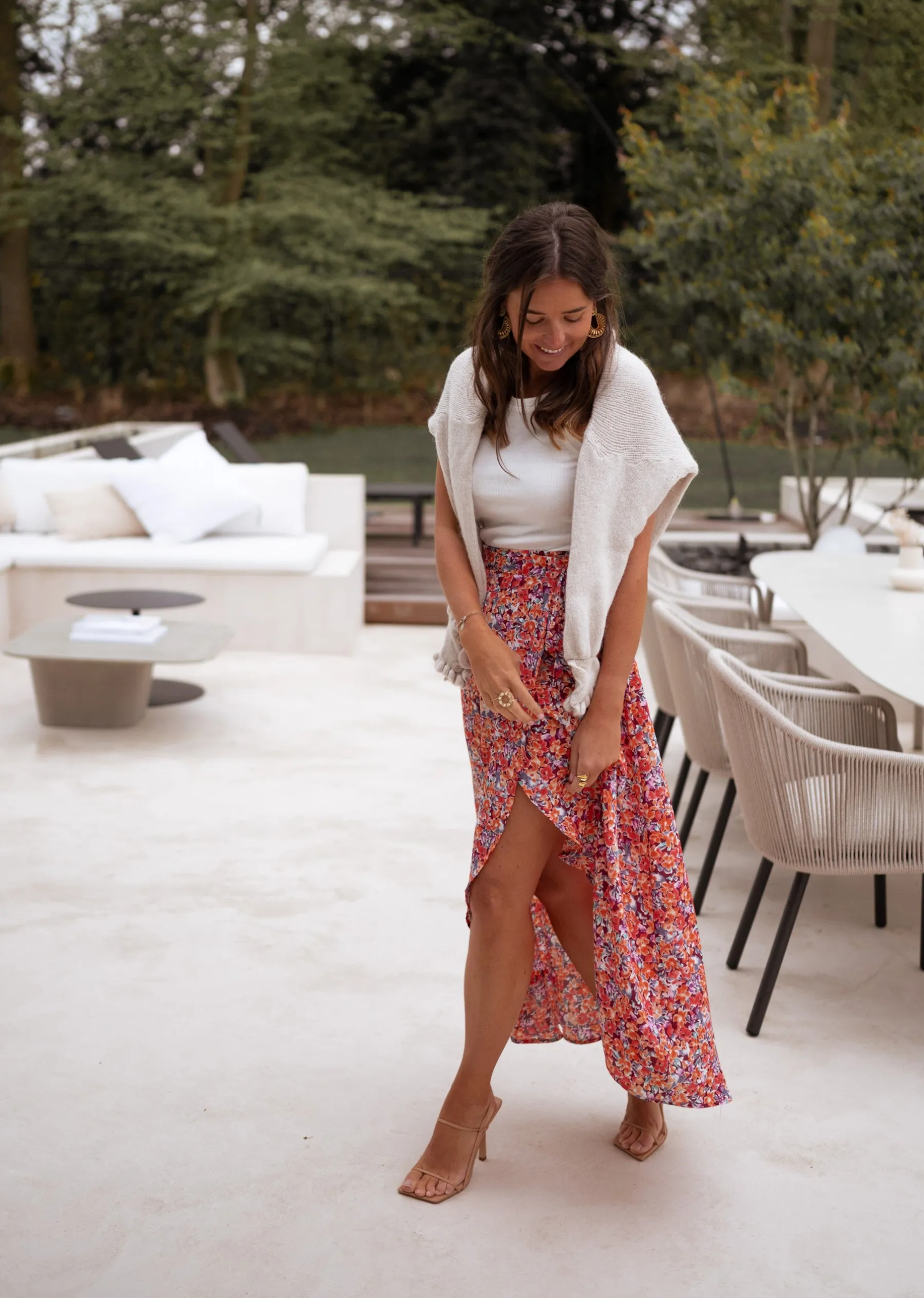 Jupes & Shorts-EASY-CLOTHES Jupe longue Charlie - à fleursEasy Clothes À fleurs