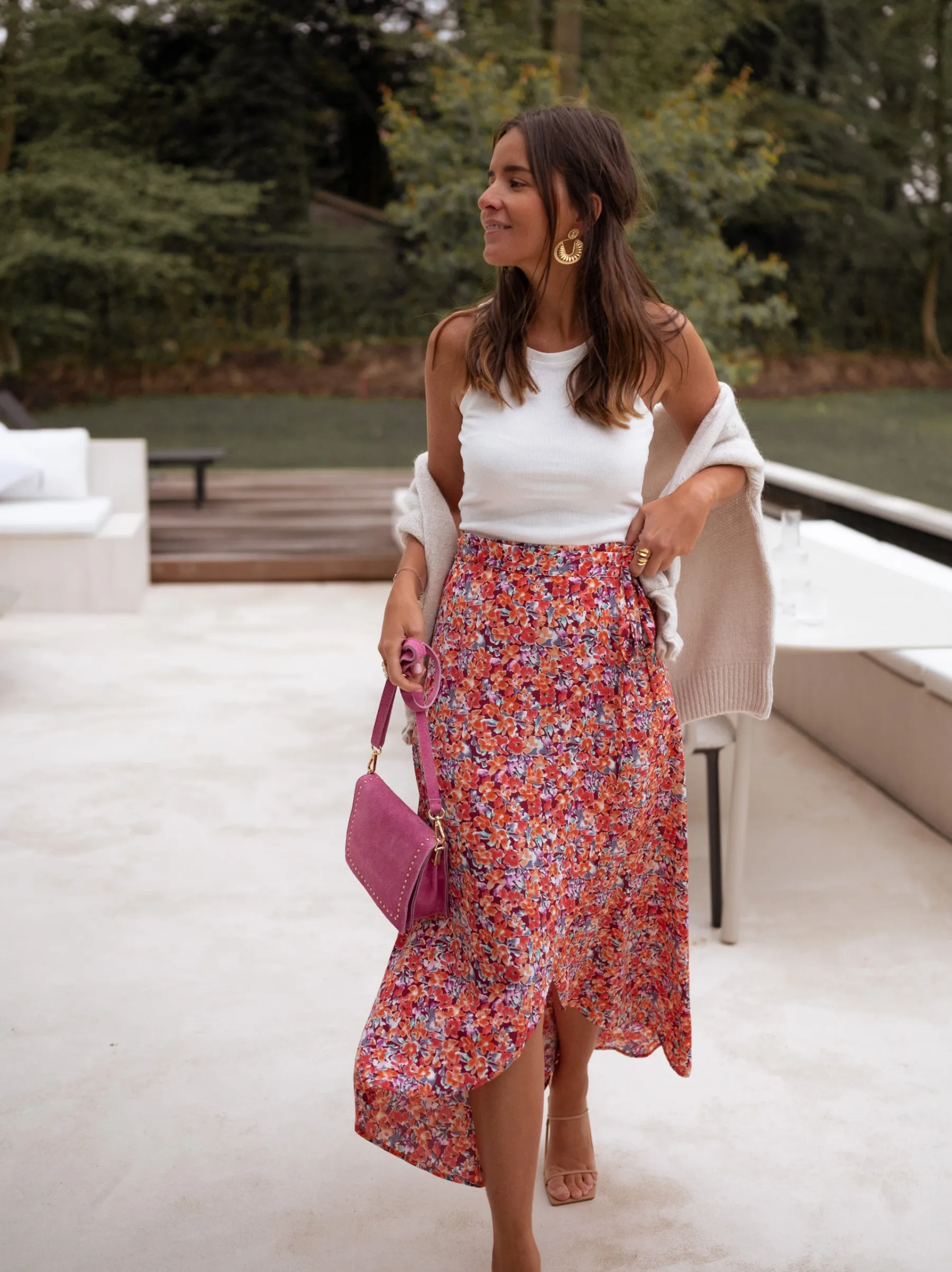 Jupes & Shorts-EASY-CLOTHES Jupe longue Charlie - à fleursEasy Clothes À fleurs