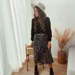 Jupes & Shorts-EASY-CLOTHES Jupe Massaya - noireEasy Clothes Noire