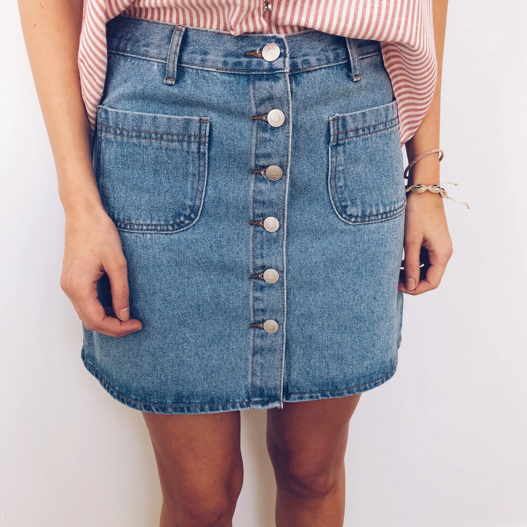Jupes & Shorts-EASY-CLOTHES Jupe Mazarine - bleue claireEasy Clothes Bleue claire