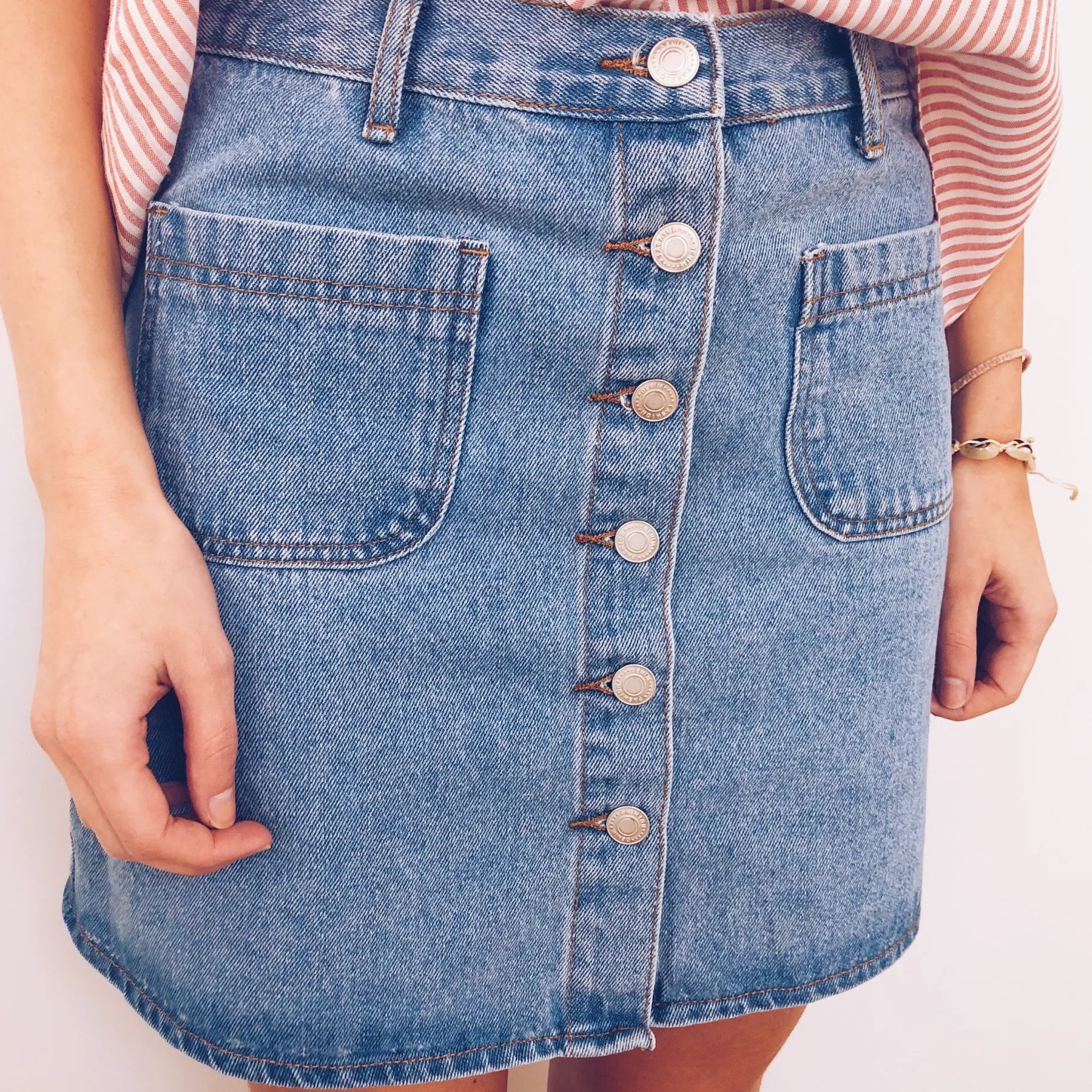 Jupes & Shorts-EASY-CLOTHES Jupe Mazarine - bleue claireEasy Clothes Bleue claire