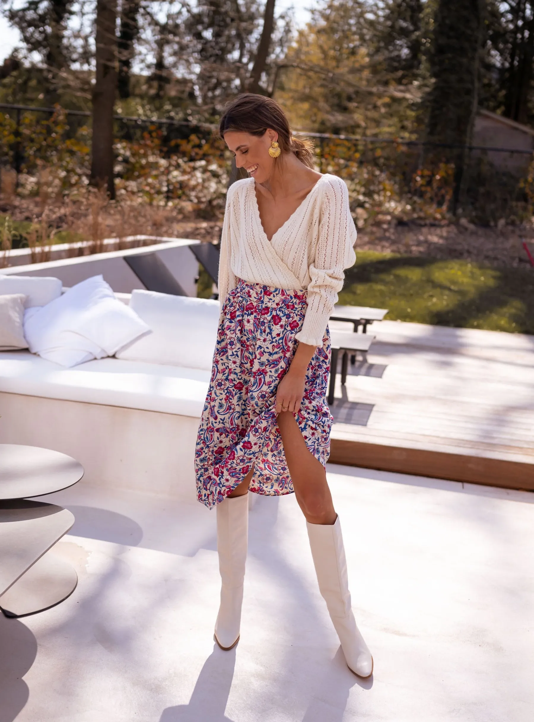 Jupes & Shorts-EASY-CLOTHES Jupe Nina - à motifsEasy Clothes À motifs
