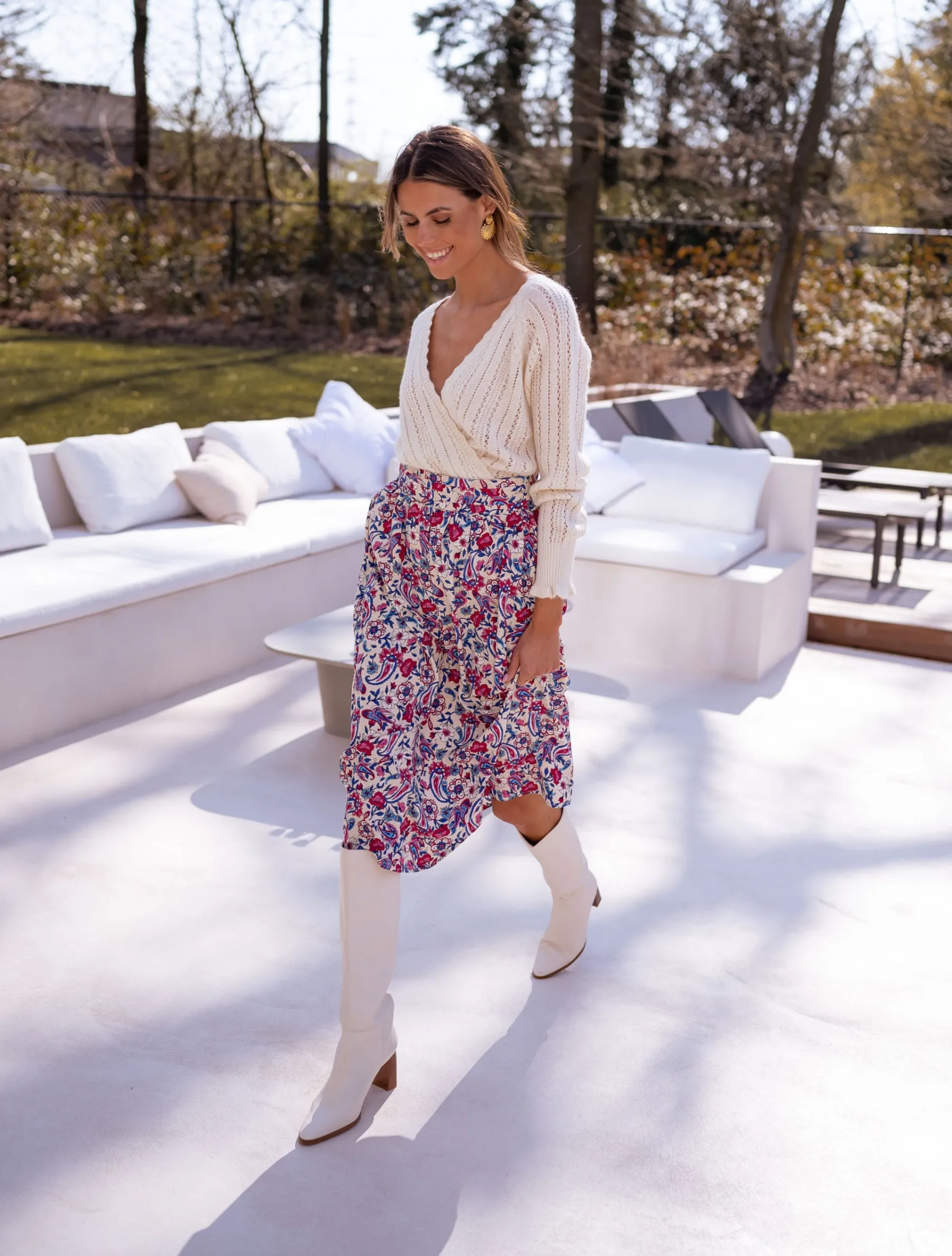 Jupes & Shorts-EASY-CLOTHES Jupe Nina - à motifsEasy Clothes À motifs