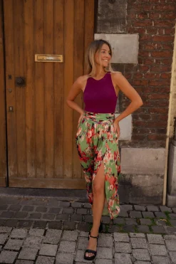 Jupes & Shorts-EASY-CLOTHES Jupe Rosalie - verteEasy Clothes Verte