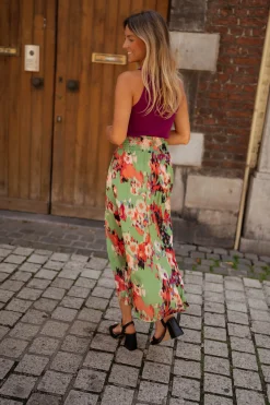 Jupes & Shorts-EASY-CLOTHES Jupe Rosalie - verteEasy Clothes Verte